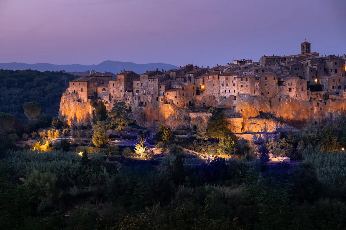 Pitigliano, vista del borgo