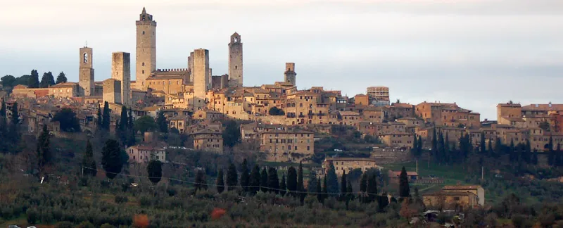 San Gimignano, vista del borgo